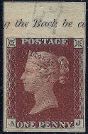GB QV SG8var 1d Red Pl 49 (AJ) Imprimatur