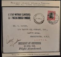 1932 Oscar Garden Record Flight Crash Cover