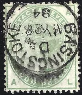 GB QV SG192 4d Dull Green (AL)