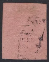 QV Natal SG.4 1857 3d rose embossed 4 margins (vfu) sg cat £500