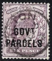 GB EDVII SG O76 6d Pale Dull Purple GOVT PARELS