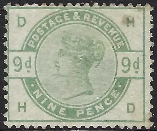 GB QV SG195 9d Dull Green (HD)