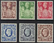 GB KGVI Arms SG 476 - 478b 1939-48 Unmounted Mint