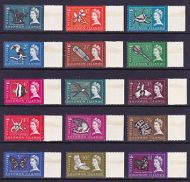 SG112-126 British Solomon Islands QEII 1965 UM Marginals
