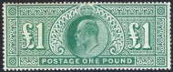 GB KEVII SG266 £1 DLR High Value (1902) MLH