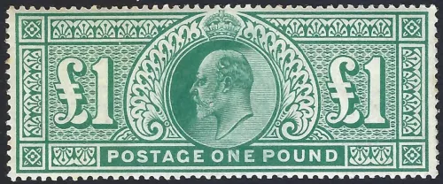 GB KEVII SG266 £1 DLR High Value (1902) MLH