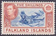 SG161 Falkland Islands 5/- LMM