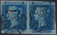 SG5 2d Blue Plate 2 (OK OL) Pair with Black MX's