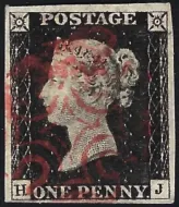 GB QV SG2 1840 1d black Plate 2 (HJ)