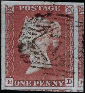 SG8 1d Red-Brown Plate 76 (ED)