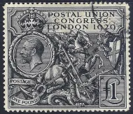 GB KBV SG438 £1 PUC (VFU)