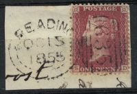 1d Red Plate 6 (SD) with READING Spoon Cancel