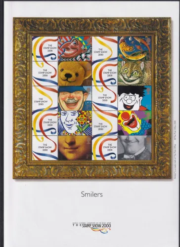 LS01 - The Stamp Show 2000 Smilers Sheet - 22 May 2000 - (MNH)