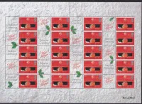 LS02 Smilers Sheet Christmas Post Office 2000 Logo