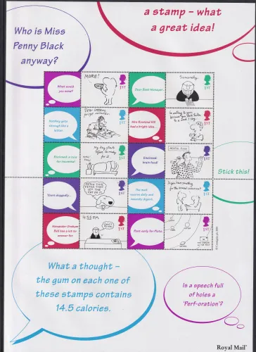 LS06 Smilers Sheet Greetings Cartoons Royal Mail